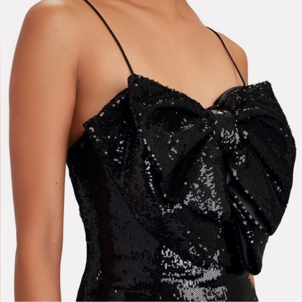 NWT Ronny Kobo Collection Lindsay Black Sequin Mini Dress - Picture 5 of 6